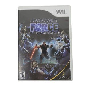 Nintendo Wii Star Wars The Force Unleashed Game Jewel Case Complete Manual Works